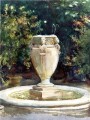 Vase Fontaine Pocantico paysage John Singer Sargent